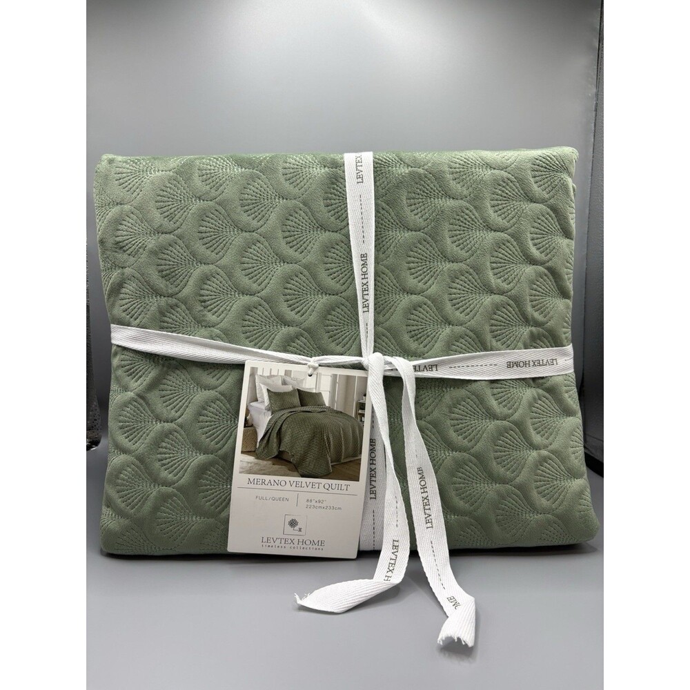 Levtex Home Merano Velvet Quilt Full / Queen